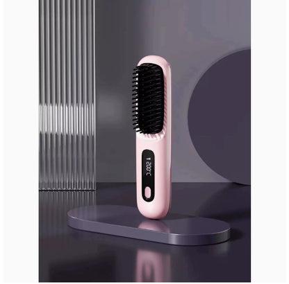 HairLux 2-in-1 Wireless Straightening Brush