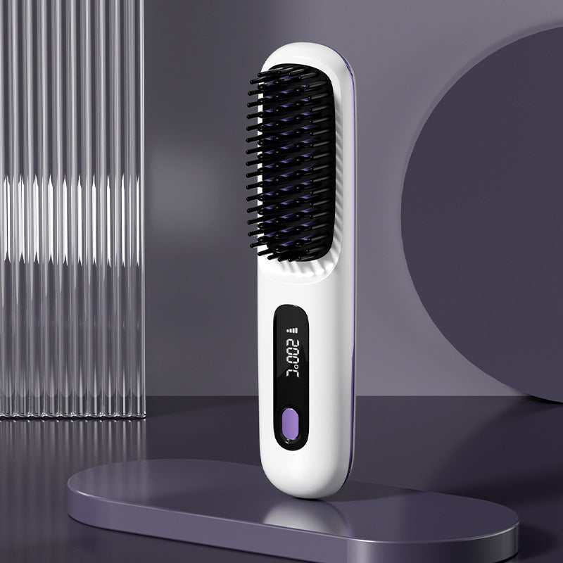 HairLux 2-in-1 Wireless Straightening Brush