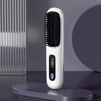 HairLux 2-in-1 Wireless Straightening Brush