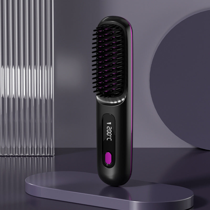 HairLux 2-in-1 Wireless Straightening Brush