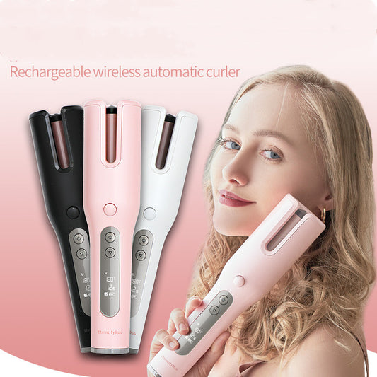 HairLux Wireless Auto Curler – USB Ceramic