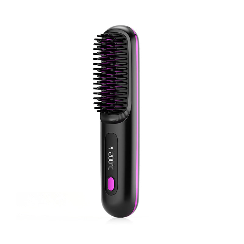 HairLux 2-in-1 Wireless Straightening Brush